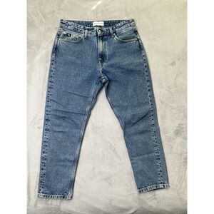 Calvin Klein Jeans Blue Denim Straight Mid Rise Retro Outdoors‎ W31